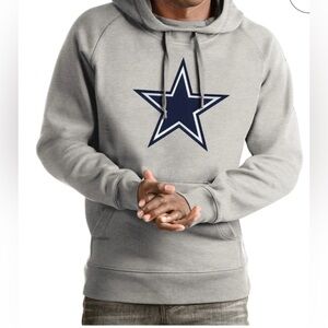 Unisex Nike Gray/Blue Dallas Cowboys Hoodie, Medium